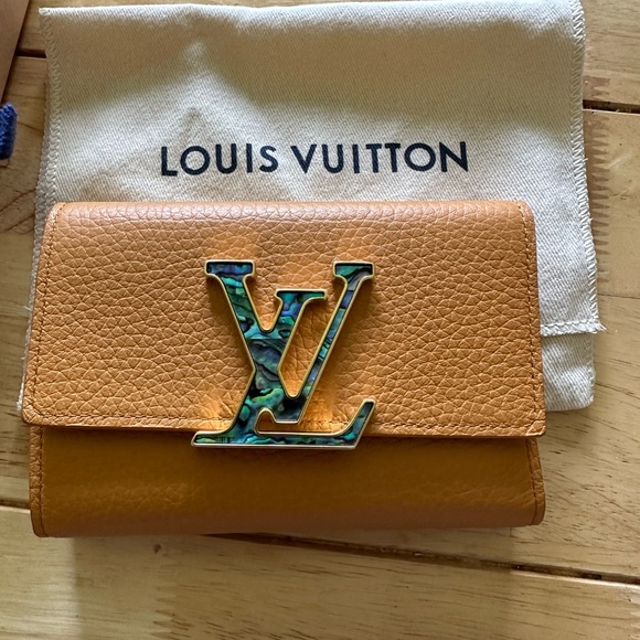 Louis Vuitton Handbags - Louis Vuitton Tan/Brown Abalone LV Flap Wallet